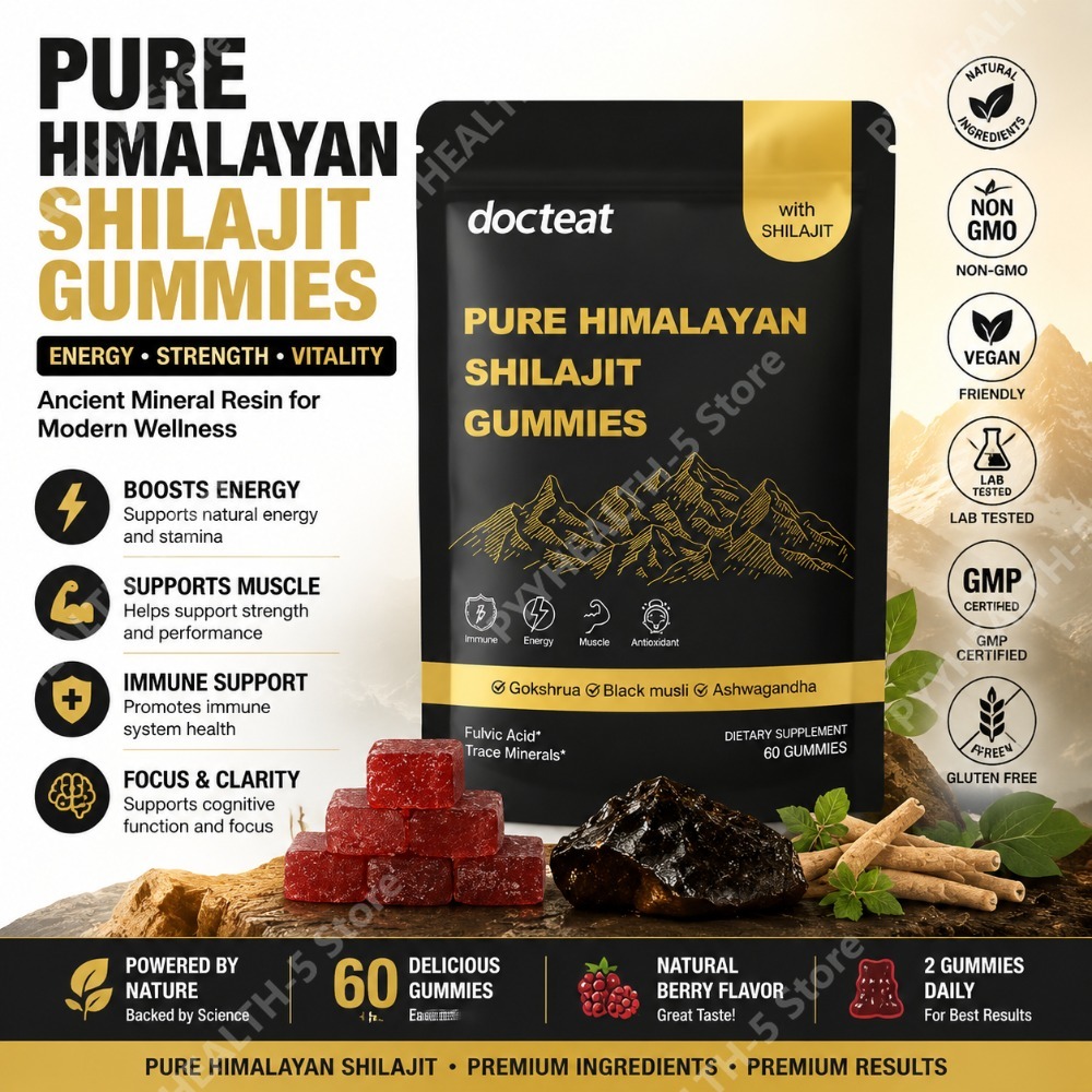 Herbal And Wellness - Docteat Gummies de Shilajit Pur de
