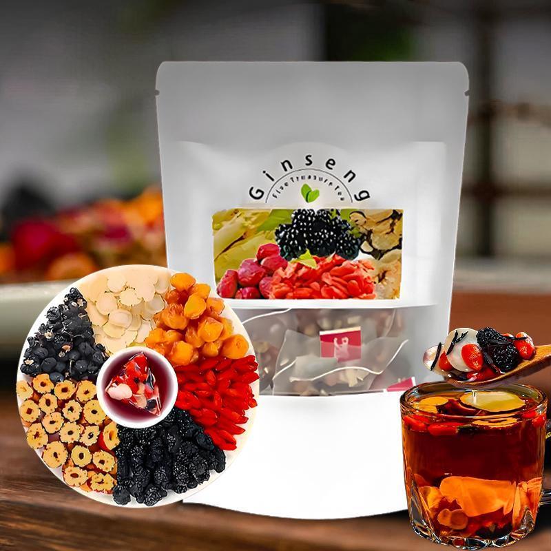 Herbal And Wellness - Thé aux cinq trésors de ginseng,