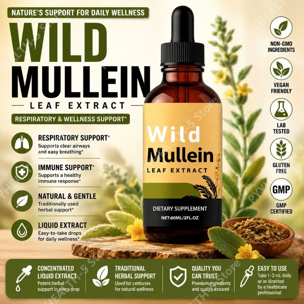 Herbal And Wellness - Gouttes de feuilles de molène sauvage