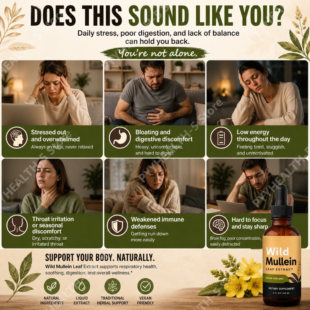 Gouttes de feuilles de molène  - Herbal And Wellness avis et prix