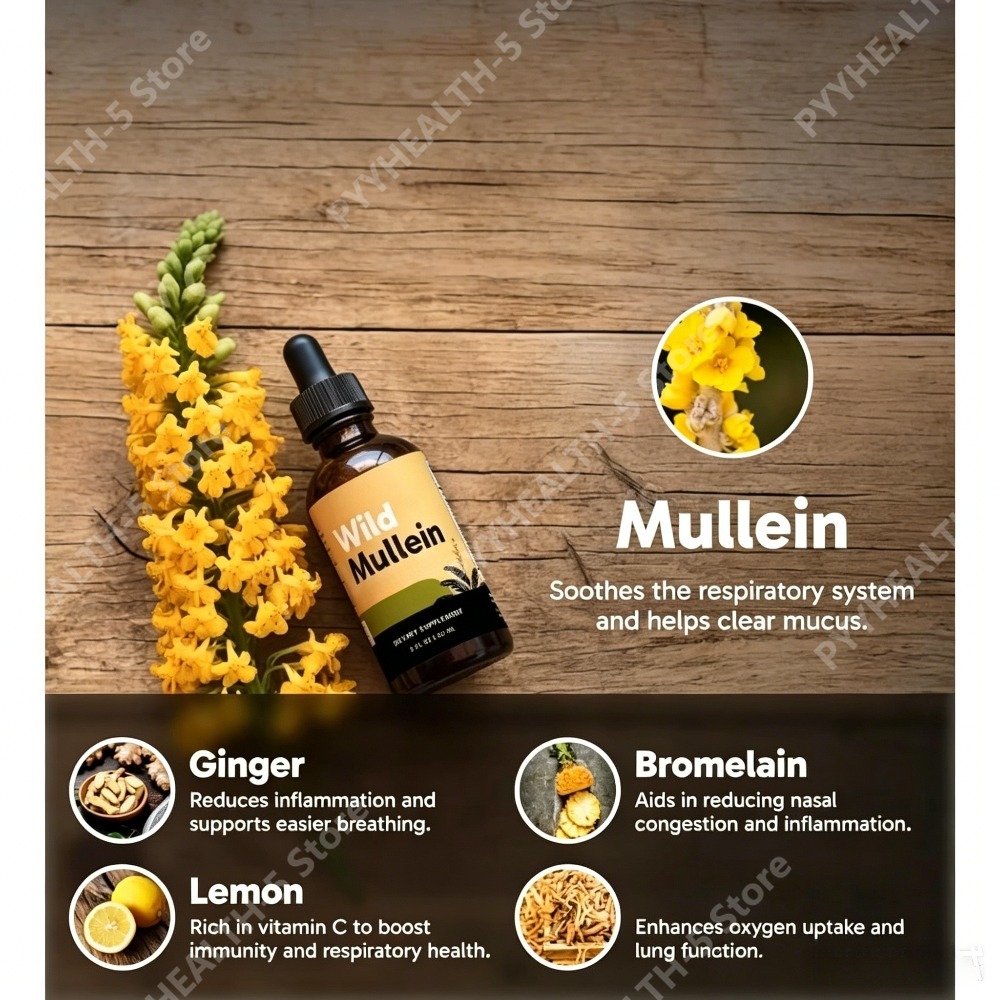 Gouttes de feuilles de molène  - Herbal And Wellness avis et prix