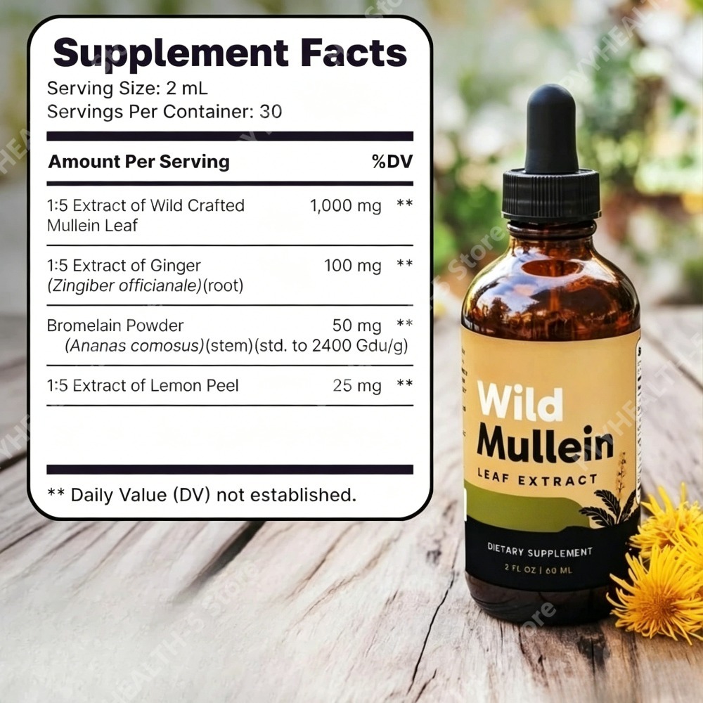 Gouttes de feuilles de molène  - Herbal And Wellness avis et prix