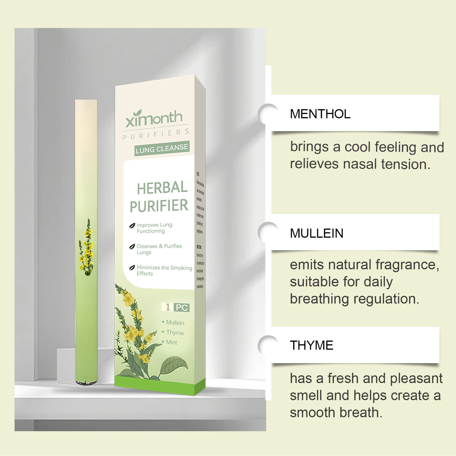 Bâton respiratoire à base de p - Herbal And Wellness avis et prix