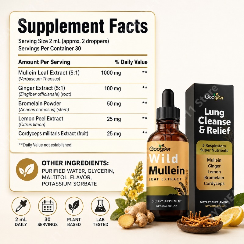 Gouttes liquides de molène, mé - Herbal And Wellness avis et prix